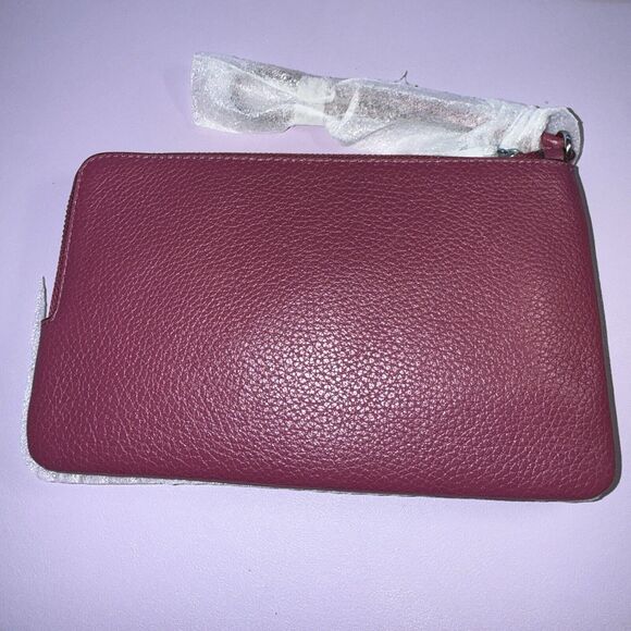 NWT Coach Double Zip Wallet With Bow Print CAA84🎀🎀 - Picture 3 of 5